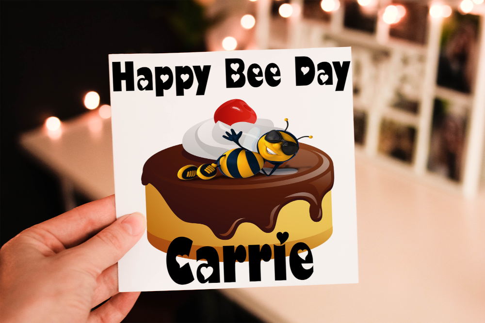 Friend Birthday Card, Special Friend Card, Bee Card - Click Image to Close